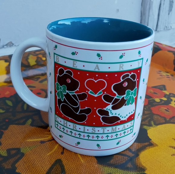VINTAGE MUG BEAR CHRISTMAS